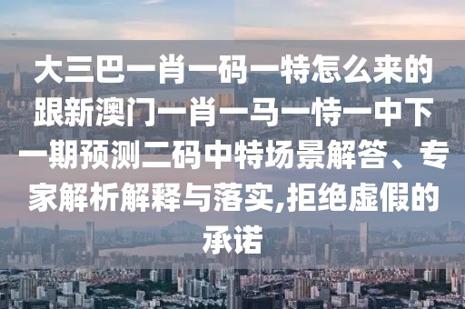 大三巴一肖一碼一特怎么來的跟新澳門一肖一馬一恃一中下一期預(yù)測二碼中特場景解答、專家解析解釋與落實(shí),拒絕虛假的承諾